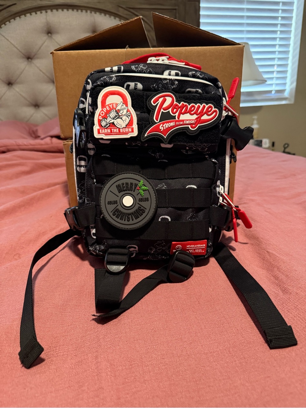 Wolfpak Popeye 9L mini backpack. Comes with all the patches.